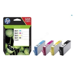 HP N9J74AE/364XL Ink cartridge multi pack Bk,C,M,Y 1x 550pg + 3x 750pg Pack=4 for HP PhotoSmart B 11 Image