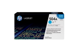 CE251A | HP 504A Cyan Toner, prints up to 7,000 pages