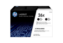 CF226XD | Twin pack of HP 26X Black Toners, 2 x 9,000 pages