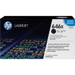 CE264X | HP 646X Black Toner, prints up to 17,000 pages Image