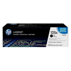 CB540AD | Twin pack of HP 125A Black Toners, 2 x 2,200 pages Image