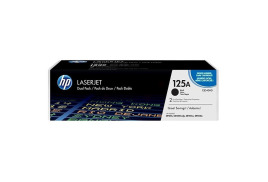 CB540AD | Twin pack of HP 125A Black Toners, 2 x 2,200 pages