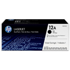 Q2612AD | Twin pack of HP 12A Black Toners, 2 x 2,000 pages Image