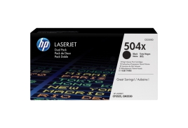 CE250XD | Twin pack of HP 504X Black Toners, 2 x 10,500 pages