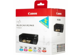 Original Canon PGI-29 (4873B005) Ink cartridge multi pack, Pack qty 6
