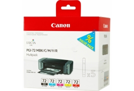 Original Canon PGI-72 (6402B009) Ink cartridge multi pack, 5x14ml, Pack qty 5
