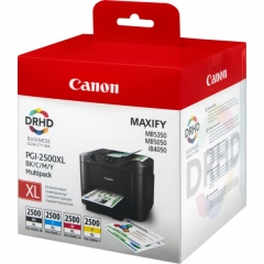 Original Canon PGI-2500 XLBKCMY (9254B004) Ink cartridge multi pack, 70,9ml + 3x19,3ml, Pack qty 4 Image