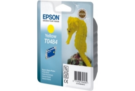 Original Epson T0484 (C13T04844010) Ink cartridge yellow, 400 pages @ 5% coverage, 13ml