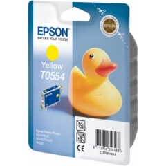 Original Epson T0554 (C13T05544010) Ink cartridge yellow, 290 pages, 8ml Image