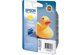 Original Epson T0554 (C13T05544010) Ink cartridge yellow, 290 pages, 8ml