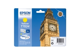 Original Epson T7034 (C13T70344010) Ink cartridge yellow, 800 pages, 10ml