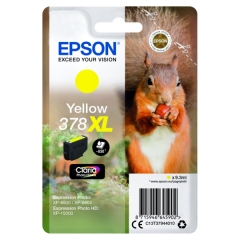 Original Epson 378XL (C13T37944010) Ink cartridge yellow, 830 pages, 9ml Image
