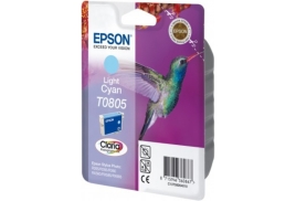 Original Epson T0805 (C13T08054011) Ink cartridge bright cyan, 330 pages, 7ml
