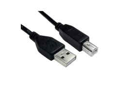 Cables Direct USB Cable 3 m USB 2.0 USB A - B Black, Printer Cable