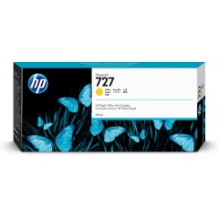 F9J78A | Original HP 727 Yellow Ink, 300ml, for HP DesignJet T920/930 Image