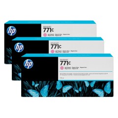 HP B6Y35A/771C Ink cartridge bright magenta 775ml Pack=3 for HP DesignJet Z 6200 Image