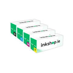 1 full set of inkshop.ie Own Brand HP 125A Toners, 1 x Black/Cyan/Magenta/Yellow Image