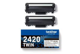Brother Black Toner Cartridge Twin Pack 3k pages - TN2420