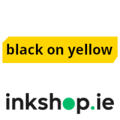 inkshop.ie Own Brand Brother TZe-C31 Black on Fluorescent Yellow P-Touch Tape, 12mm x 5m Image