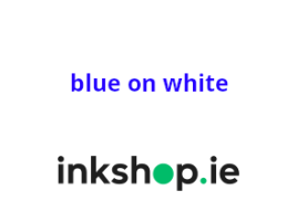 inkshop.ie Own Brand Brother TZe-243 Blue on White P-Touch Tape, 18mm x 8m