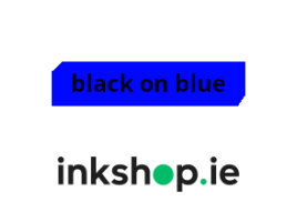 inkshop.ie Own Brand Brother TZe-521 Black on Blue P-Touch Tape, 9mm x 8m