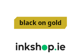 inkshop.ie Own Brand Brother TZe-821 Black on Gold P-Touch Tape, 9mm x 8m