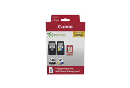 5225B013 | Multipack Canon PG-540/CL-541 Ink Cartridges + 50 Sheets Photo Paper