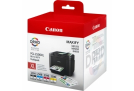 Original Canon PGI-2500 XLBKCMY (9254B004) Ink cartridge multi pack, 70,9ml + 3x19,3ml, Pack qty 4