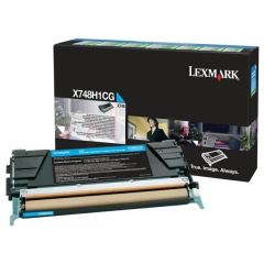 Lexmark X748H1CG Toner cartridge cyan return program, 10K pages ISO/IEC 19798 for Lexmark X 748 Image