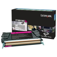 Lexmark X748H1MG Toner cartridge magenta return program, 10K pages ISO/IEC 19798 for Lexmark X 748 Image