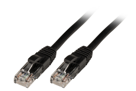 Lindy 3m Cat.6 U/UTP Cable, Black
