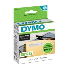 Dymo LabelWriter Return Address International Label 25x54mm 500 Labels Per Roll White Image