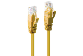 Lindy 0.3m Cat.6 U/UTP Cable, Yellow